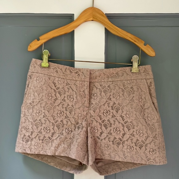Flower Lace Tan shorts - Picture 1 of 5